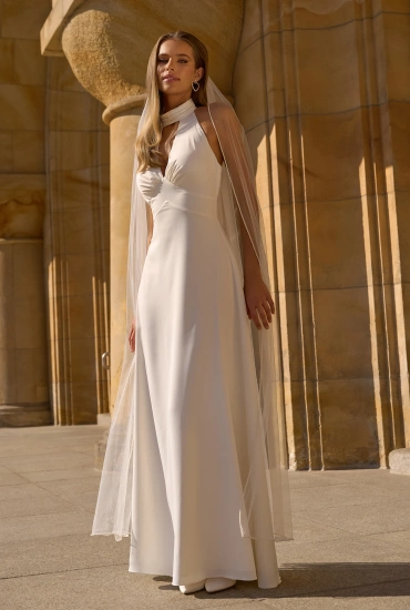 Nemezja - maxi dress with detachable shawl