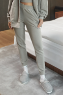 Zorca Pants - Ash Gray, Elastic Pants