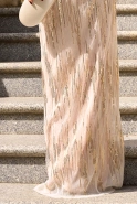 Kayra - asymmetrisches Pailletten-Maxikleid