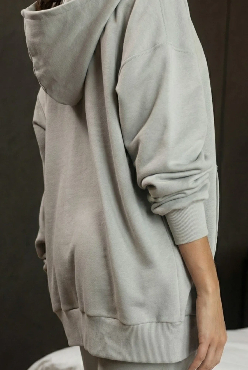 Zorca Zip - Ash-Colored Hoodie