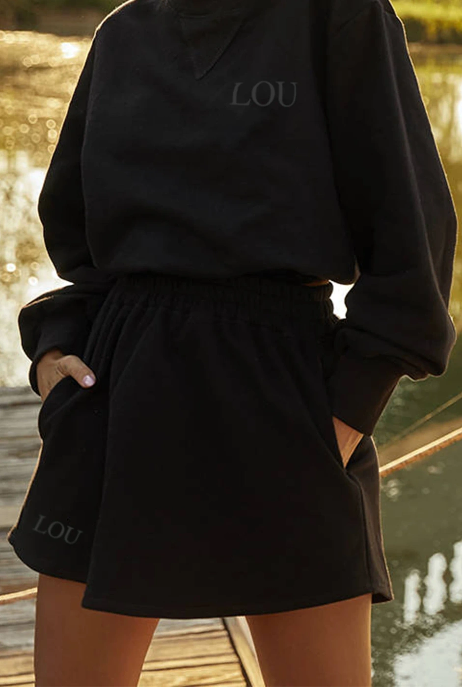Kumiko - schwarzer Trainingsanzug