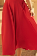 Ophelia Red - Feminines Midikleid in einem Rotton