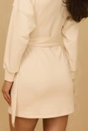Sunira – Mini-Sweatkleid in Creme