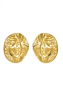 Dusty - gold plated steel earrings