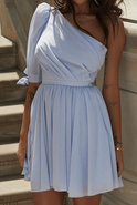 Villanelle Blau - pastellblaues Minikleid