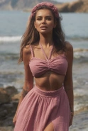 Vernon - Asymmetrisches Set in Dirty Pink