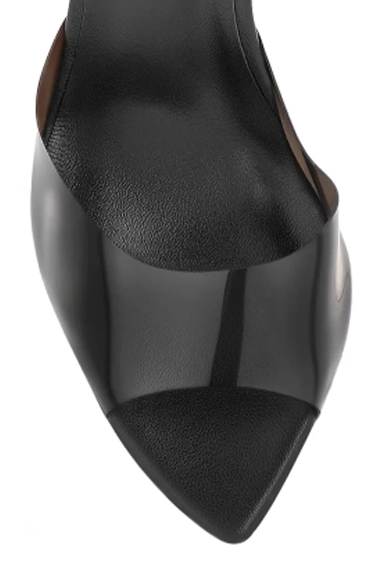 Femi - Schwarze Absätze mit transparentem Riemen