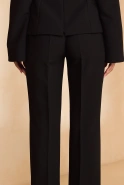 Quelo – black high-waisted trousers