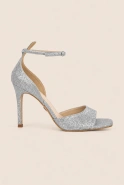 Atilla – Silberne Glitzersandalen
