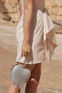 Verdi - Elegant Dress with Embellished Jets and Unique Creases