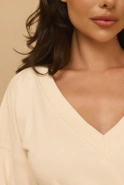 Sunira – cream mini sweatshirt dress