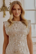 Beyza - Silver Sequin Mini Dress