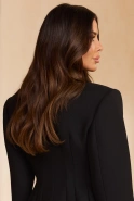 Sorrento – schwarzes Blazerkleid mit Wollanteil