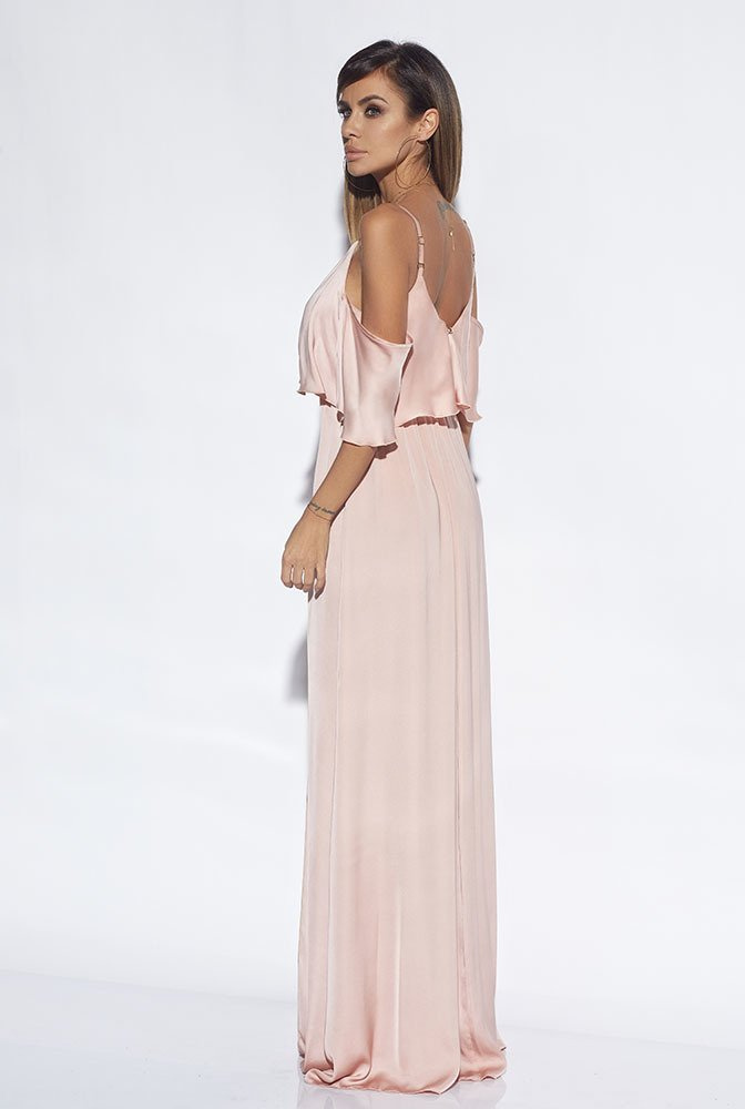LINDA - PFIRSICHFARBENES KLEID