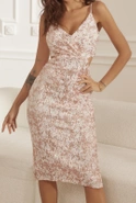 Lupita - Paillettenkleid mit offenen Seiten