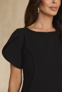 Tristana – black mini dress with loose sleeves