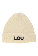 Lou's Logo Wintermütze in Ecru