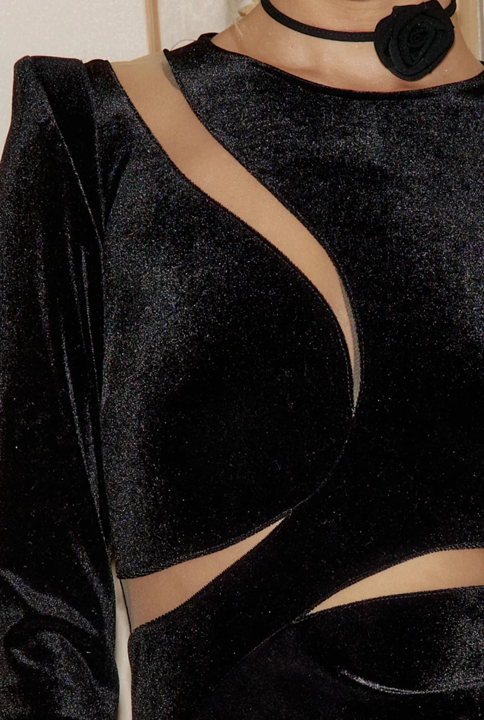 Apolonia - a composition of cutouts in a black miniature