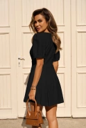 Sanne - Schwarzes Minikleid mit verdeckten Shorts