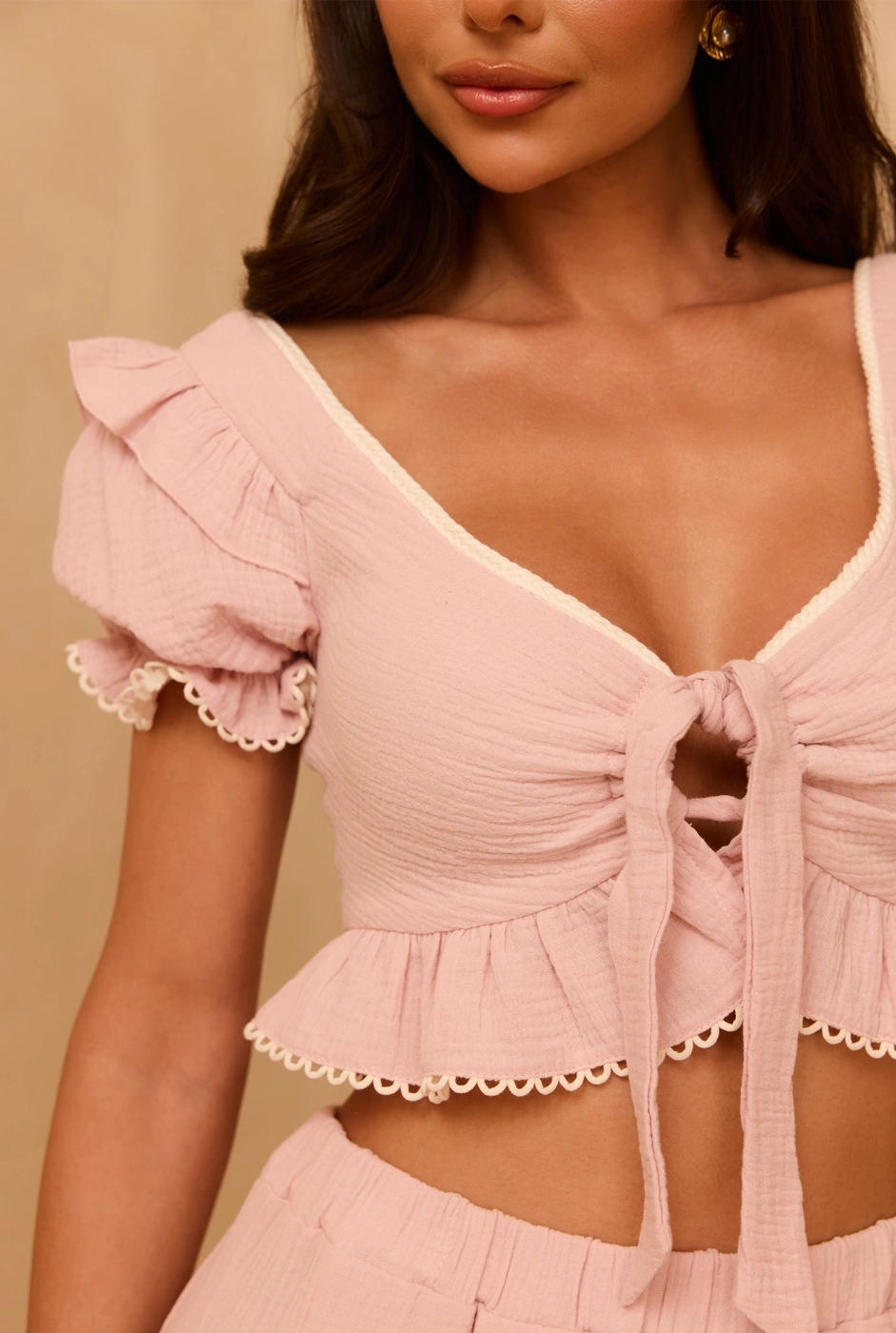 Set Ester Pink - cotton set in holiday pink