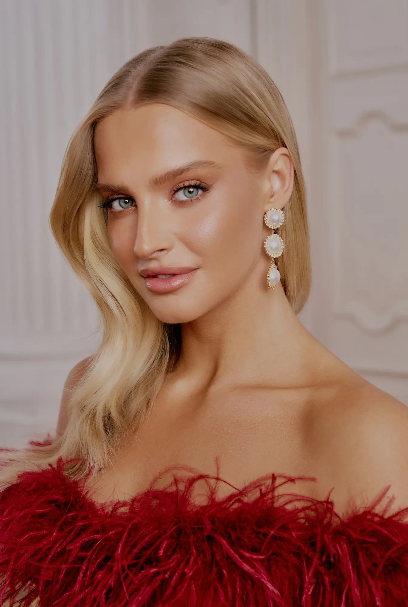 Zane - Anhänger-Ohrringe mit Perlen