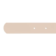 Charo belt - Women's belt in ecru shade with gold buckle and subtly engraved Lou logo.