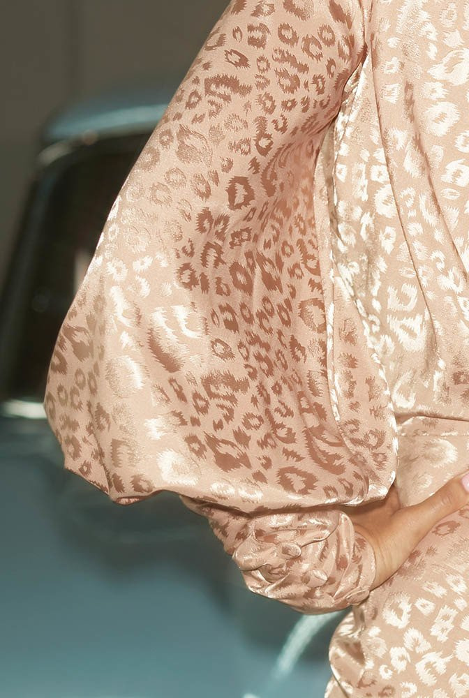 Farro - pink dress with a print