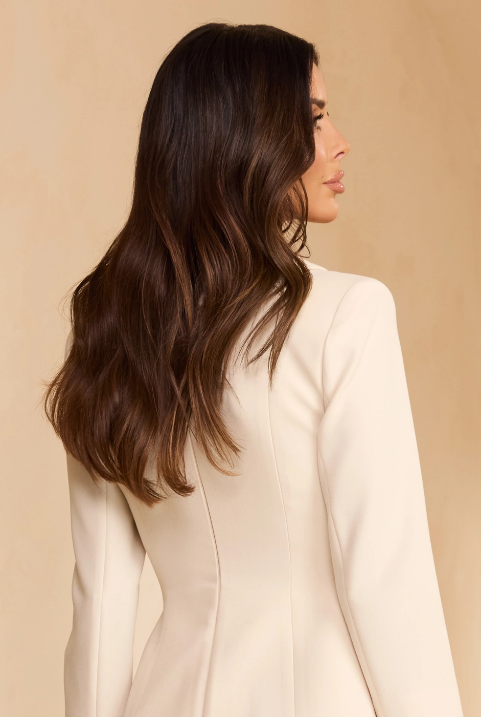 Dorsey – cremefarbenes Minikleid mit Kragen
