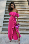 Fernanda Rosa - Maxikleid in intensivem Rosa