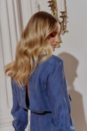 Poppy - Mini Blue Floral Print Dress