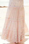 Maeve - Maxikleid im Boho-Stil in Puderrosa
