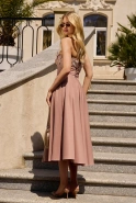 Cosala – corset midi dress with floral embellishment