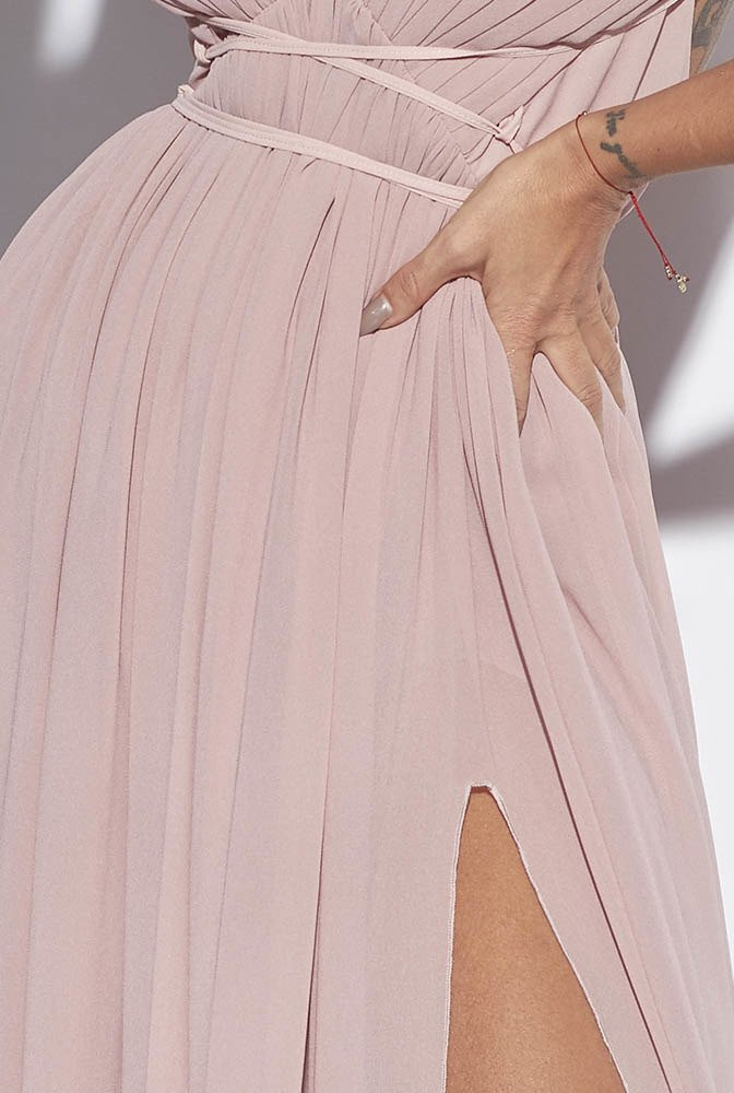 DIFFA - PINK GOWN WITH PLEATS