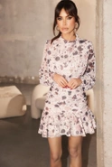 Anabel - a petite dress with an interesting print