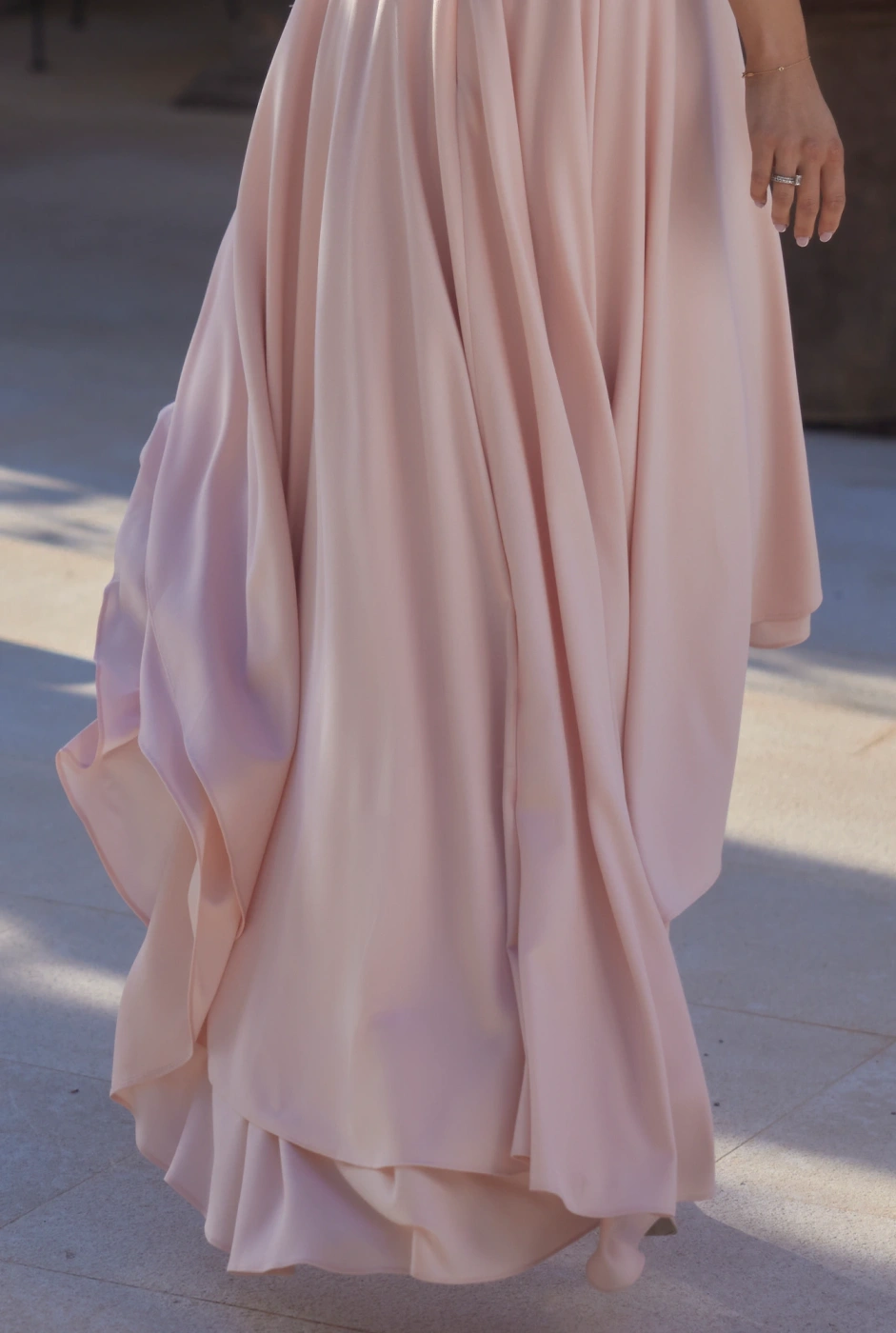 Emine - Midi Dress with Corset and Asymmetrical Bottom + Ornamental Choker