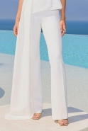 Puerto – off-white set: blouse + trousers