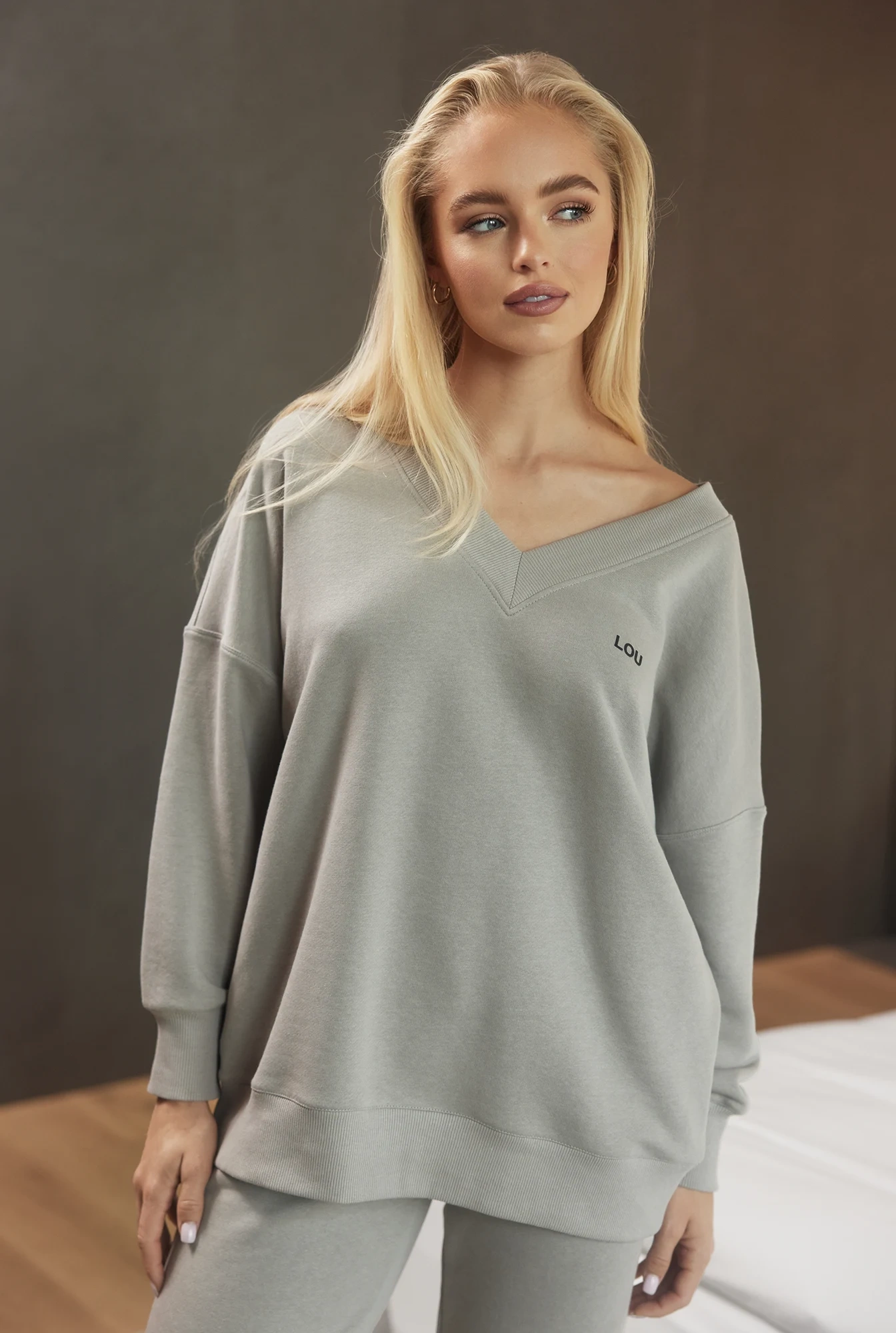 Zorca - Alltags-Sweatshirt in Aschfarbe