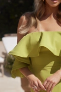 Bow - Korsettkleid mit Rüschen und abnehmbaren Trägern