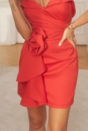 Alizee - asymmetrical mini with a flower