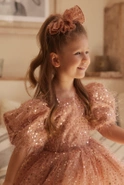 Kimi - Kinder-Minikleid mit Buffs und Zierschleife
