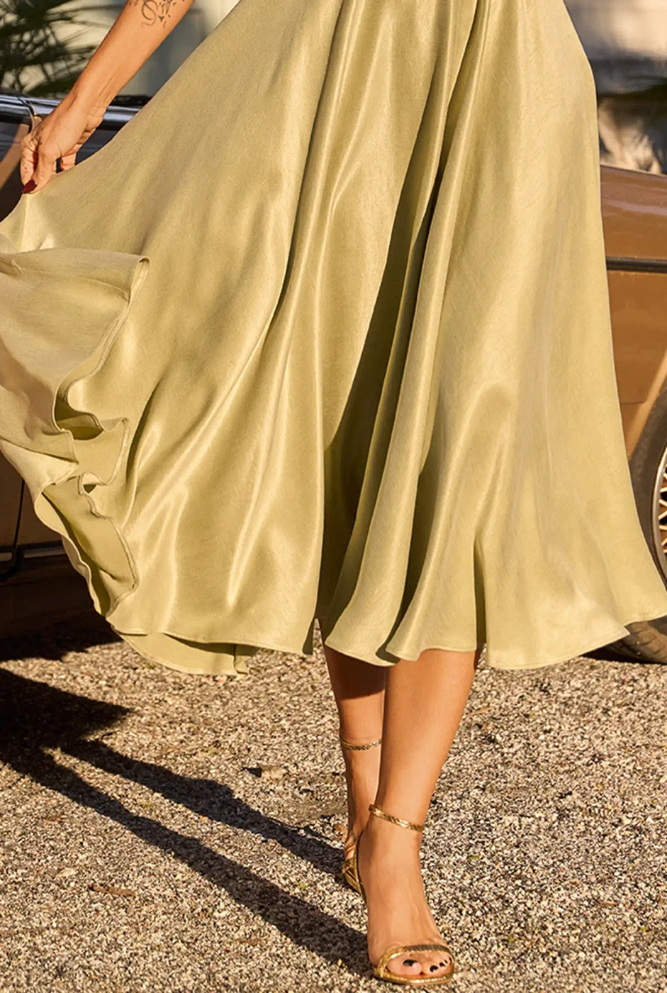 Luana - Midikleid mit Nackenband