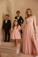 Nela - Kinderkleid mit Bommel und Bombendessous + dekorativer Haarreif