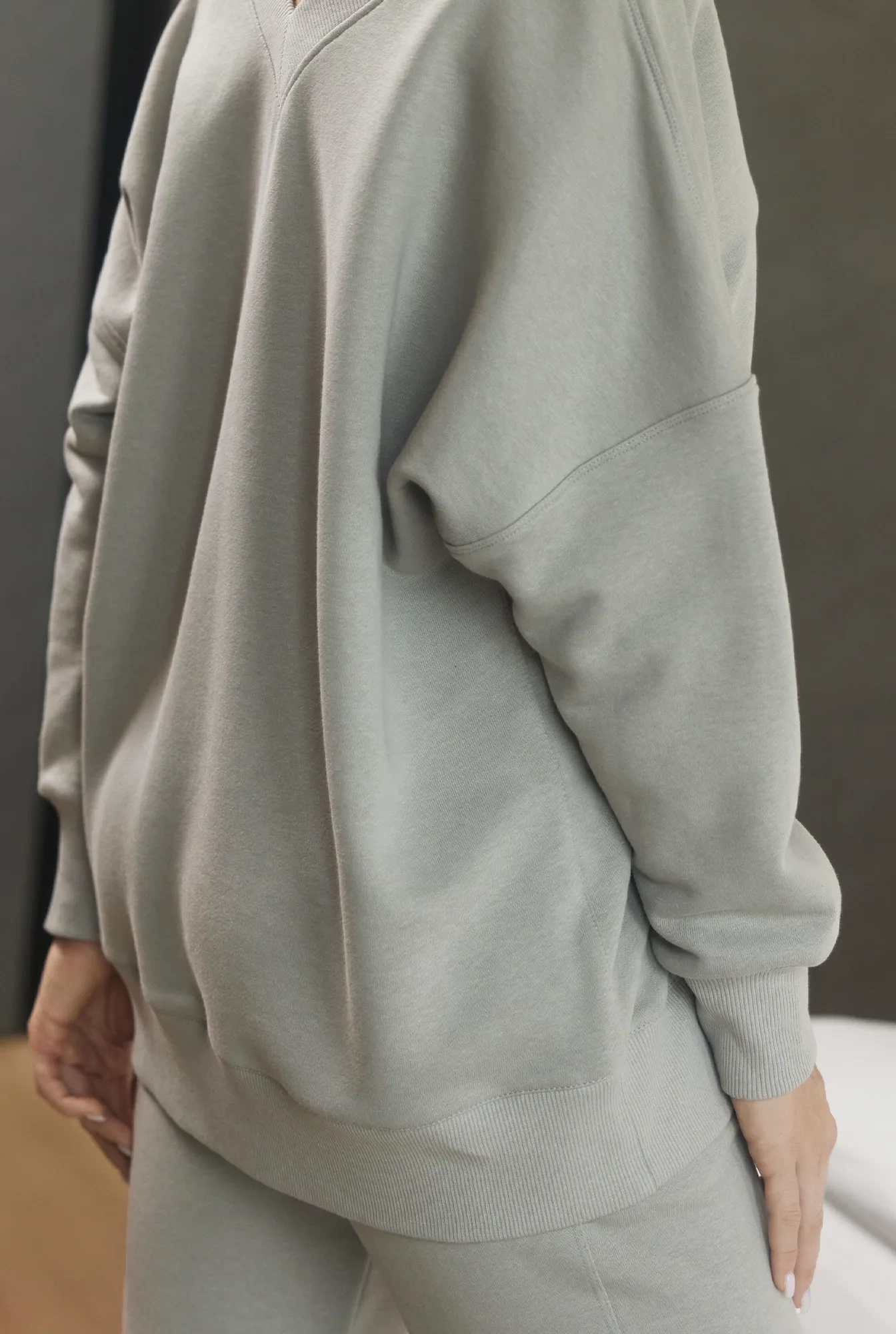 Zorca - Alltags-Sweatshirt in Aschfarbe