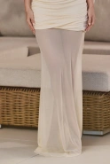 Blandine – yellow asymmetrical maxi dress