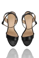 Brinley - Classic Black Stilettos with Matching Flower with Feathers