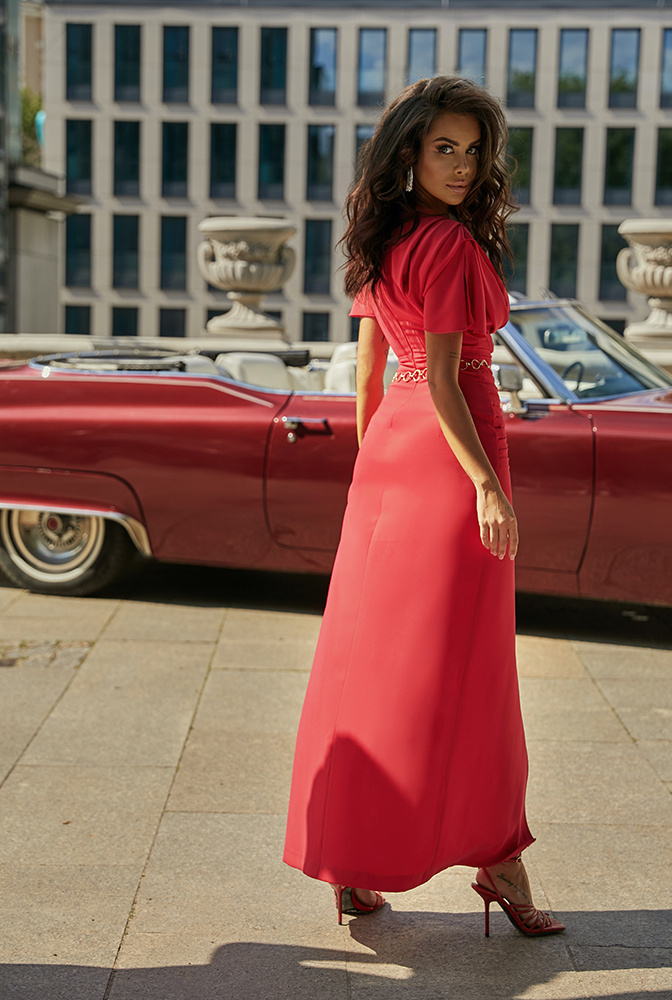 Fallon Rot - Maxikleid im klassischen Rot