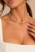 Anya – natural pearl choker