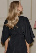 Jala - black kimono style mini