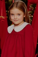 Majka - rotes Kinderkleid mit Kragen