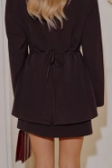Orkide – Schokoladenjacke mit einer Mischung aus Wolle und Viskose